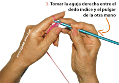 guia o curso para aprender a tejer en dos agujas