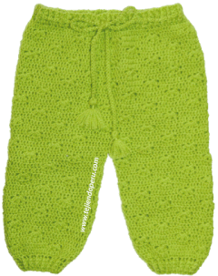 Pantalón básico para bebé tejido a crochet top