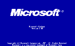 Windows 2.03 Bootscreen