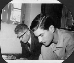 Ferry Marwi und sein Vater  Seyed Mahdi Marwi 1958 in Teheran