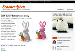 Schöner Leben, desk bunny scissors, qualy