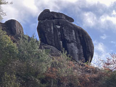 うさぎ岩は高さ約6m、周囲約30mの巨岩