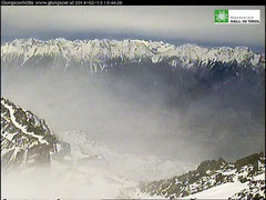 Sturmumtoste Glungezerhütte
