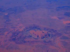 Abschied vom Uluru aus der Luft