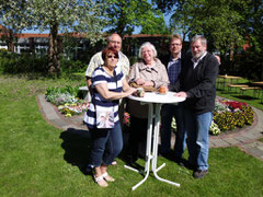 Ingrid Jacques, Howard Jacques, Edith Weiß, Volker Block und Hans-Jürgen Kempke