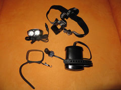 Das komplette Lampenset und zusätzliches Zubehör
