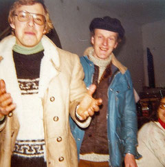 Friedl Engstler (1948-2002) und Walther Luft beim Feiern. Foto: Archiv Hengl