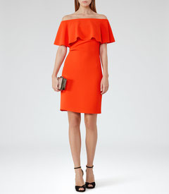 Reiss orange dress