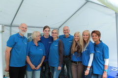 Das Team 2013: v.li: Gerhard, Christine, Jascha, Regina, Johann, Sina, Svenja und Anja