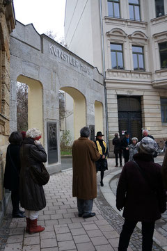 Künstlerhaus Leipzig Portal Übergabe