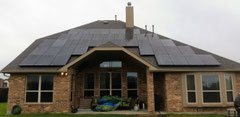 a 6KW solar array installed by Solar CenTex in Harker Heights