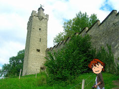 ムーゼック城壁とメンリ塔。