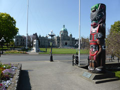 Parlamentsgebäude in Victoria, der Hauptstadt von British Columbia