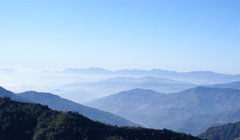 Vue entre Langtang et Helambu, Contreforts de l'Himalaya