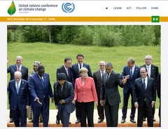 COP21に参集した各国首脳(公式サイトより)