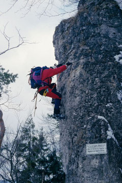 Winterbegehung Hohenglücksteig in der Hersbrucker Schweiz