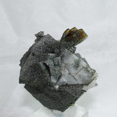 Titanite on Adularia Habach valley Salzburg Austria