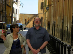 Tour guide Maria Paola Loi and Jim, June 2009