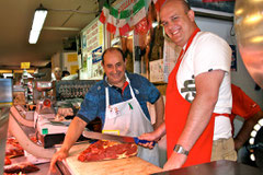 Neil W. at San Benedetto market