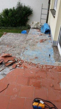 Terrassensanierung 2 Steinteppich