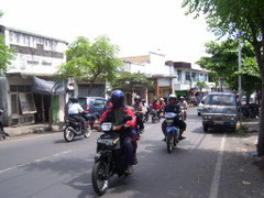 Traffic in Bali is dangerous