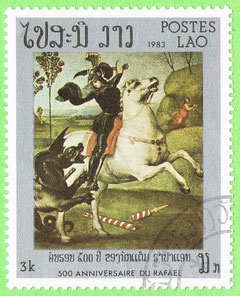Laos - 1983 - anniversaire du Rafael