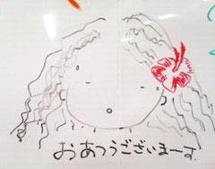 会長の似顔絵?!