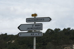 on the D-10, Route de Vauvenargues