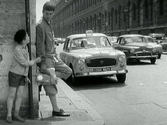 Taxi Peugeot 403 diesel dans le film d'Yves Robert "Bébert et l'omnibus"