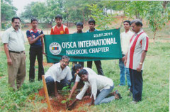 Tree planting with OISCA members