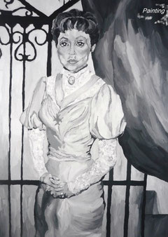 FRÄULEIN VON BERNBURG (in Acrylfarbe)  by L.A. Kovac´