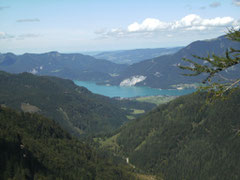 Blick von der Postalm zum Wolfgangsee