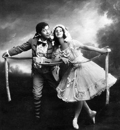 Anna Pawlowa und Nikolai Legat, (1910) in "La Fille mal gardée"