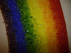 Regenbogen aus glassfusing