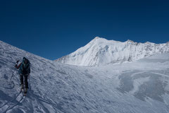 doldenhorn, Skitour, Skihochtour, Kandersteg, Tagestour, Abfahrt Couloir