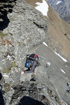Ferdenrothorn, Nordgrat, Kletterstelle, Balmhorn, Gitzifurggu, Lötschenpass, Lötschenpasshütte
