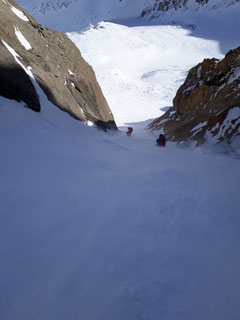Skitour, Tödi, Tagestour, Tödi an einem Tag, Tierfehd, Abfahrt Schneerus, Couloir, Rinne