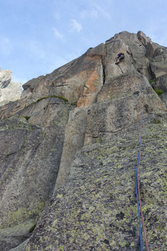 Climbing, Klettern, Chamonix, Envers des Aiguilles, Le piège