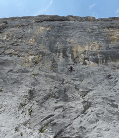 Rätikon, Mehrseillängen, Schwarzer Diamant, Klettern, Schweiz, Ostschweiz, 8. Seillänge