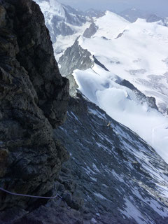 Abstieg, Dent Blanche, Wallis