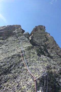Climbing, Klettern, Chamonix, Envers des Aiguilles, Bienvenue au Georges V