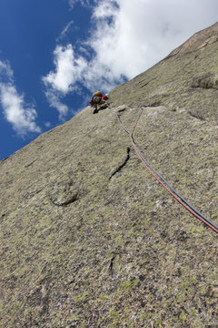 Climbing, Klettern, Chamonix, Envers des Aiguilles, Guy-Anne