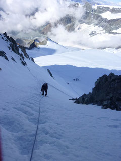 Pollux, Südwestgrat, SW-Grat, Couloir