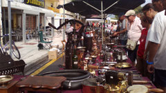 Feria de antigüedades en Tossa de Mar