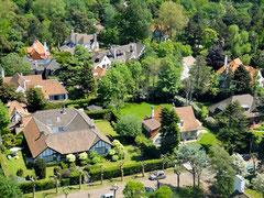Les villas en forêt vues depuis le phare