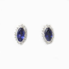 ピアス　PT　サファイヤ　ピアス