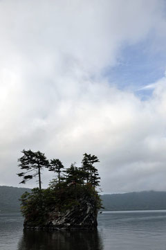 Early morning mist over Lake Towada