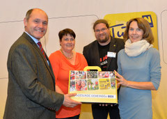 v.l.n.r. LHStv. Mag. Wolfgang Sobotka, Projektleiterin Walburga Steiner, Gemeinderat Mag. Klaus Bergmaier, Dr.in Edith Bulant-Wodak. Foto: Stadt Krems