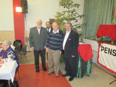 V.l.n.r.: ARBÖ-Obmann Alfred Seif, GR Mag. Klaus Bergmaier, Ehrenvorsitzender a.D. Georg Kriz, Obmann Stadtrat Alfred Scheichel. Foto: zVg