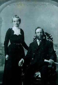 Hector L. McLean, builder of the Queen's Hotel, with his wife Eleanor Witty